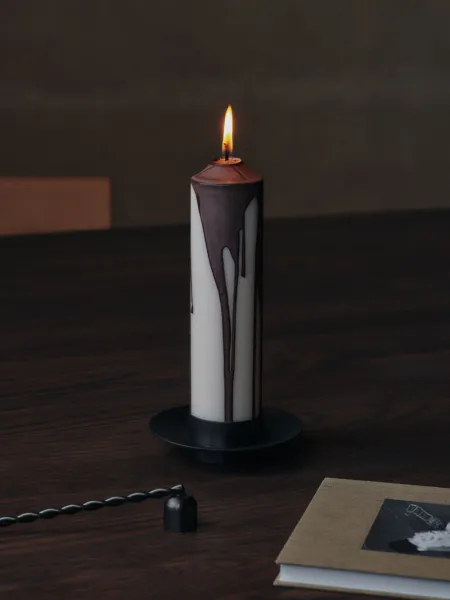 Hovedbilde Block Candle Holder - Black Brass