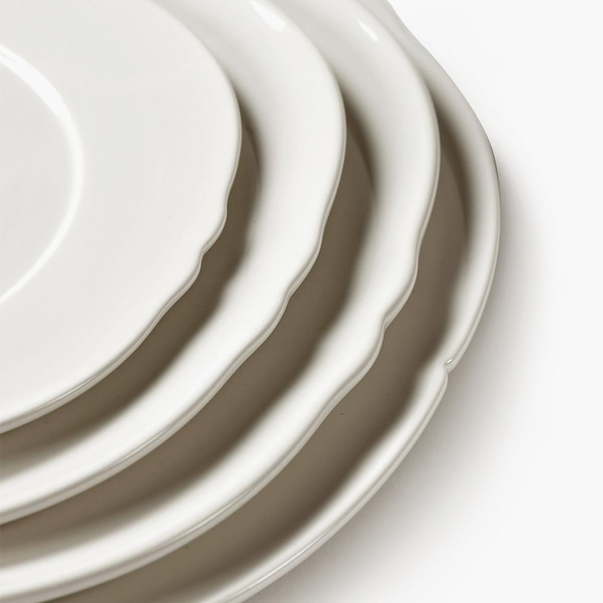 Silhouette Middagstallerken Ø26 cm, Hvit