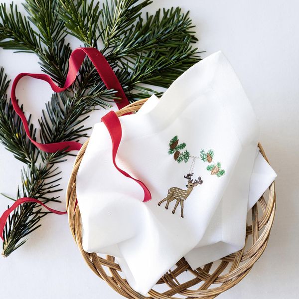 Hovedbilde Juleserviett med reinsdyr