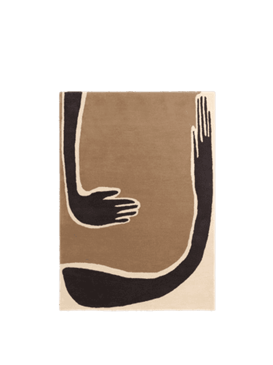 Pose Teppe - Coffee/Off white 140x200