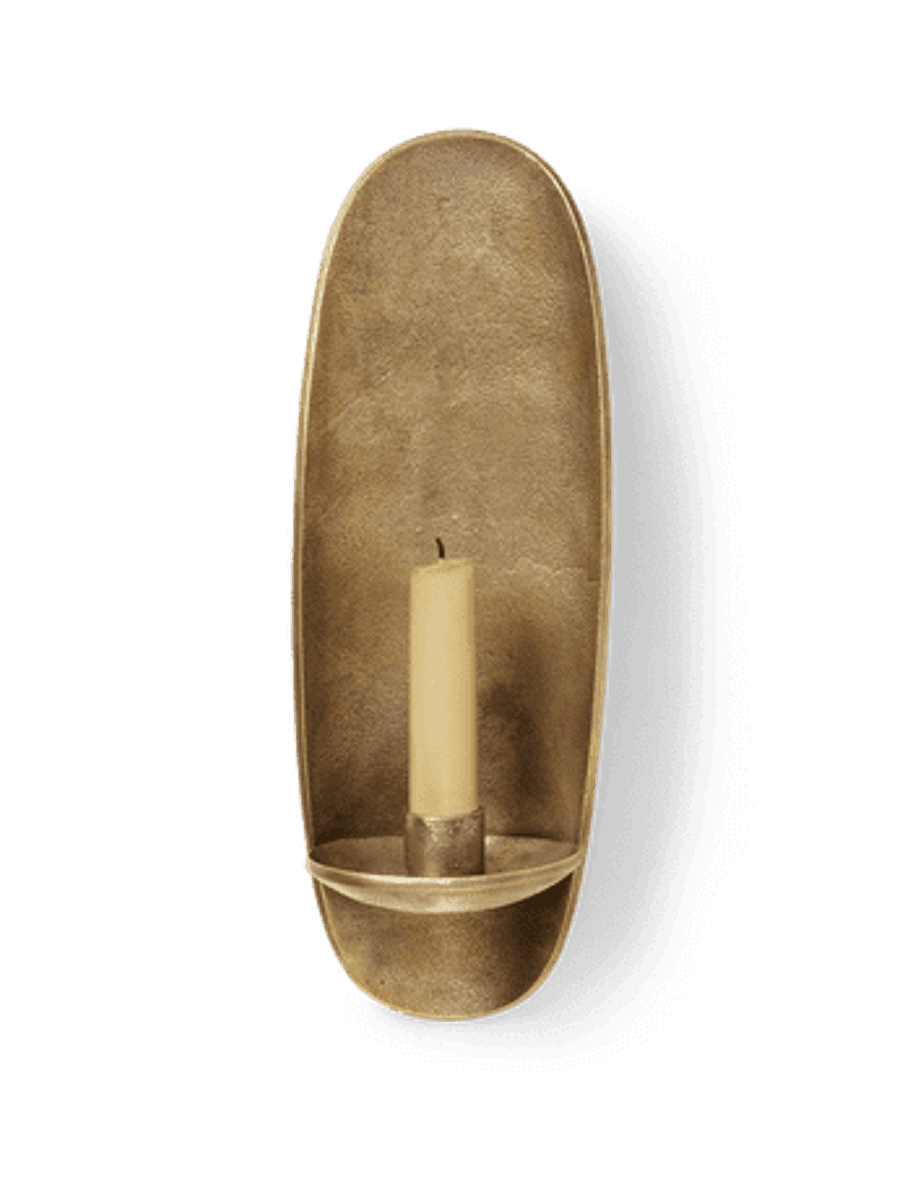 Agapé Wall Candle Holder - Brass