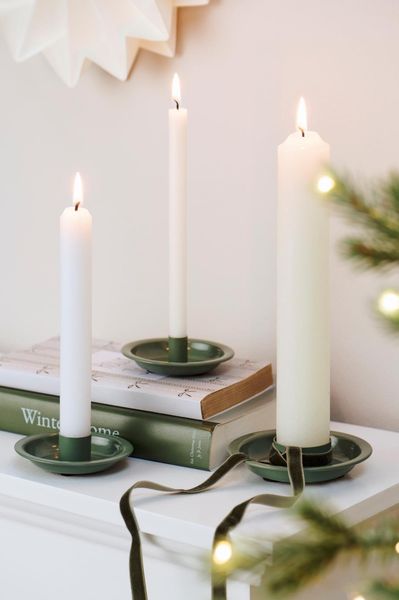 Hovedbilde Lysestake Grønn til 3,8 lys