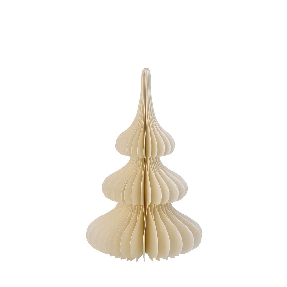 Honeycomb juletre H20 cm - Skjellhvit