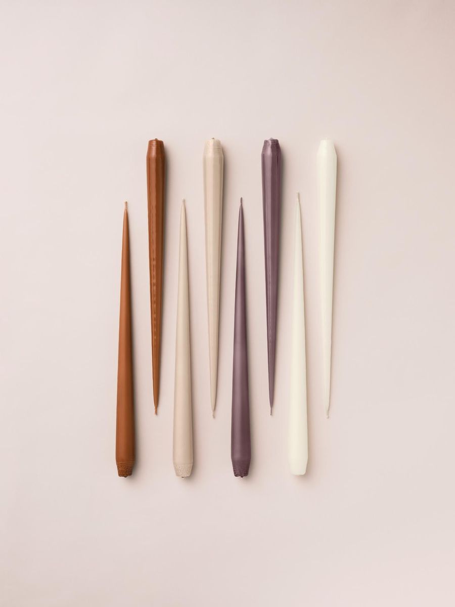 Kronelys 32 cm - Raw Toffee