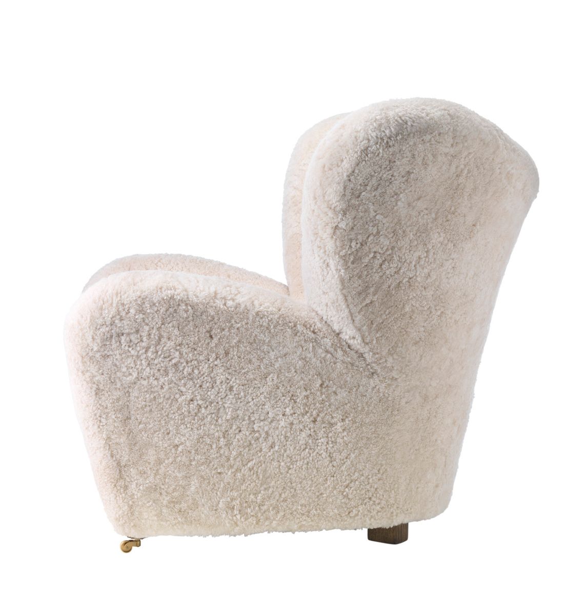 The Tired Man Lounge Chair. Sheepskin Moonlight