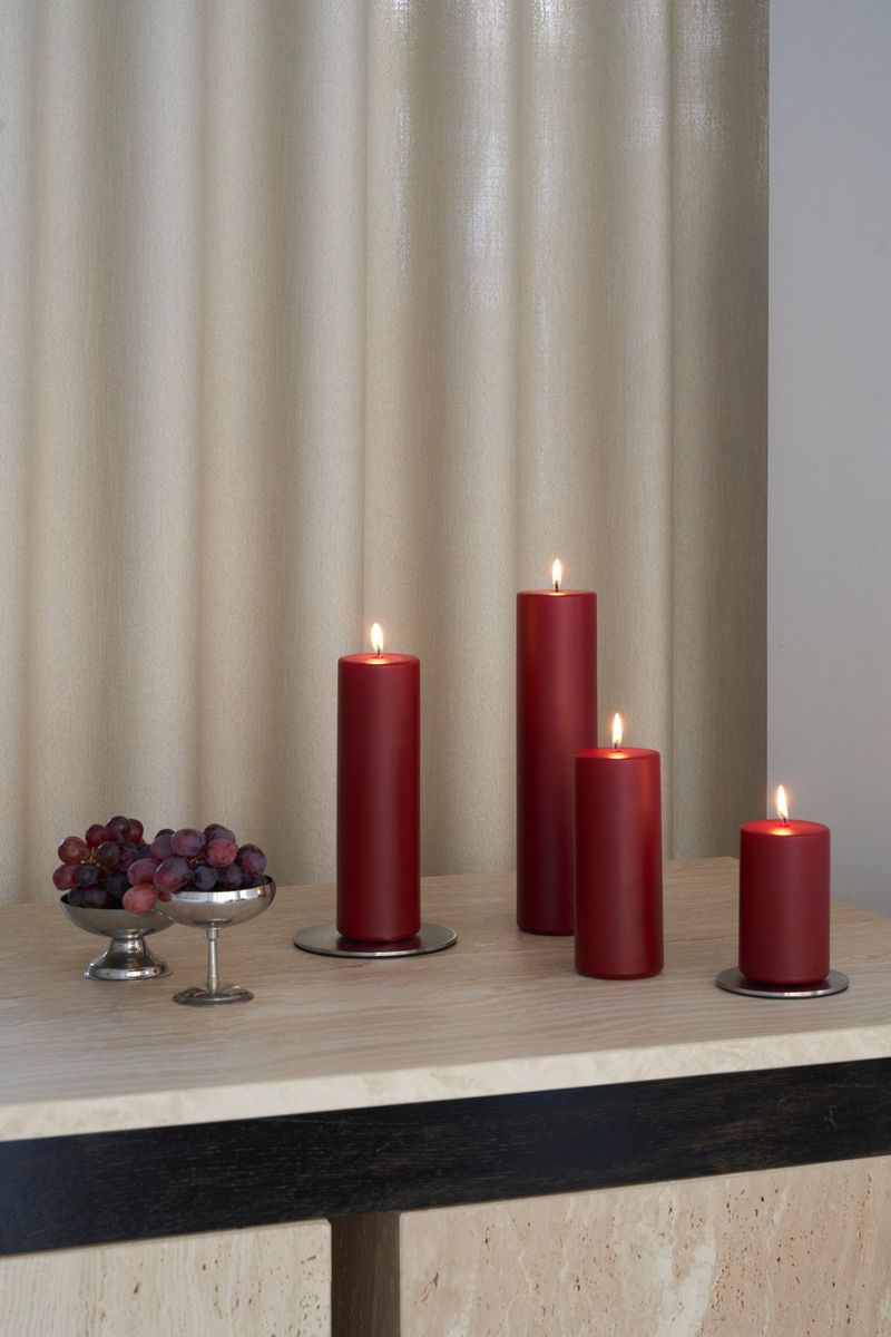 Lysfat 12 cm - børstet sølv