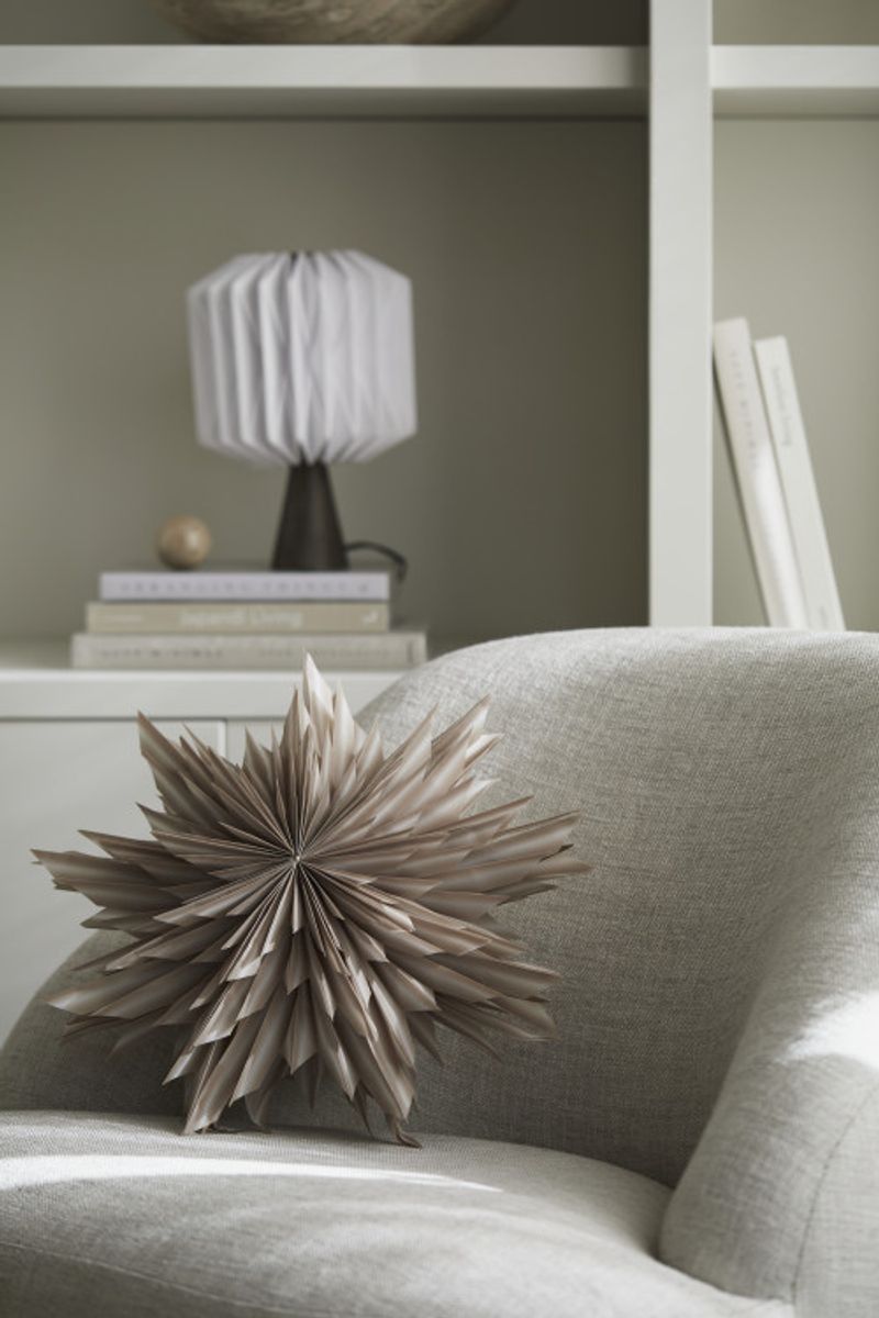 Helena julestjerne 44 cm - Beige