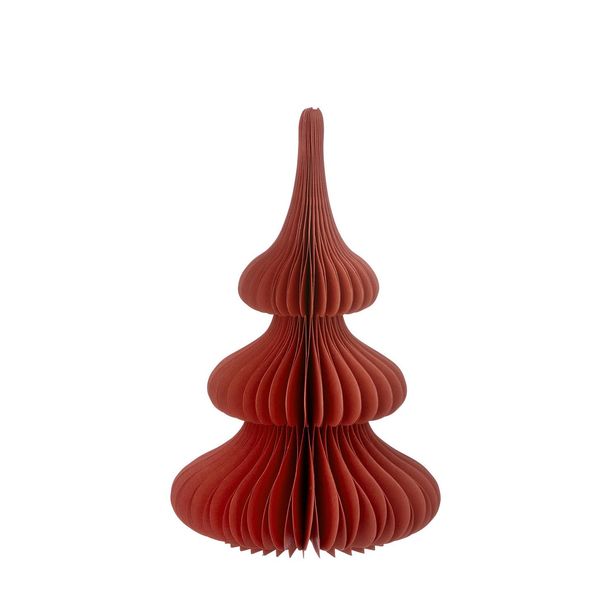 Hovedbilde Honeycomb juletre H24 cm – Rubinrød