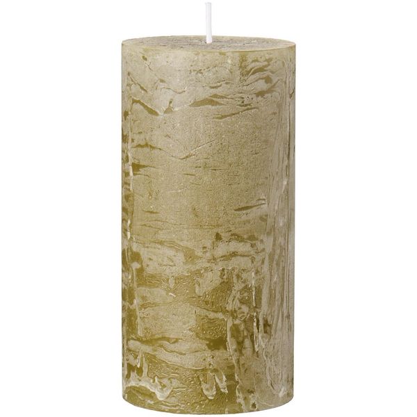 Hovedbilde Rustikk Kubbelys 14 cm - Oliven