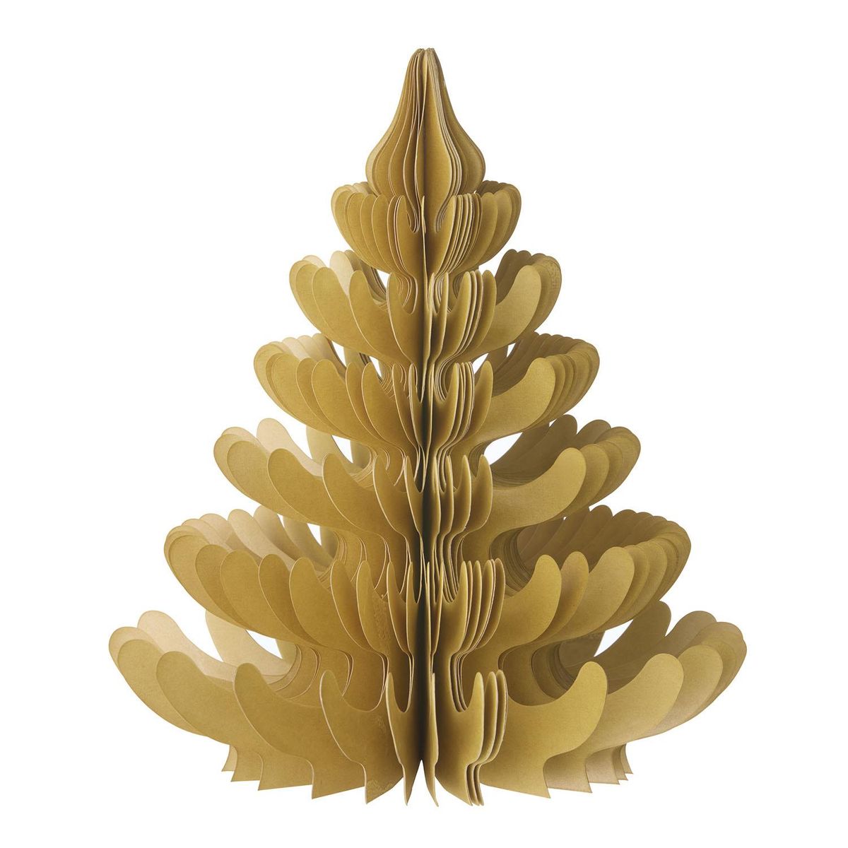 Honeycomb juletre H22 cm – Pekanbrun