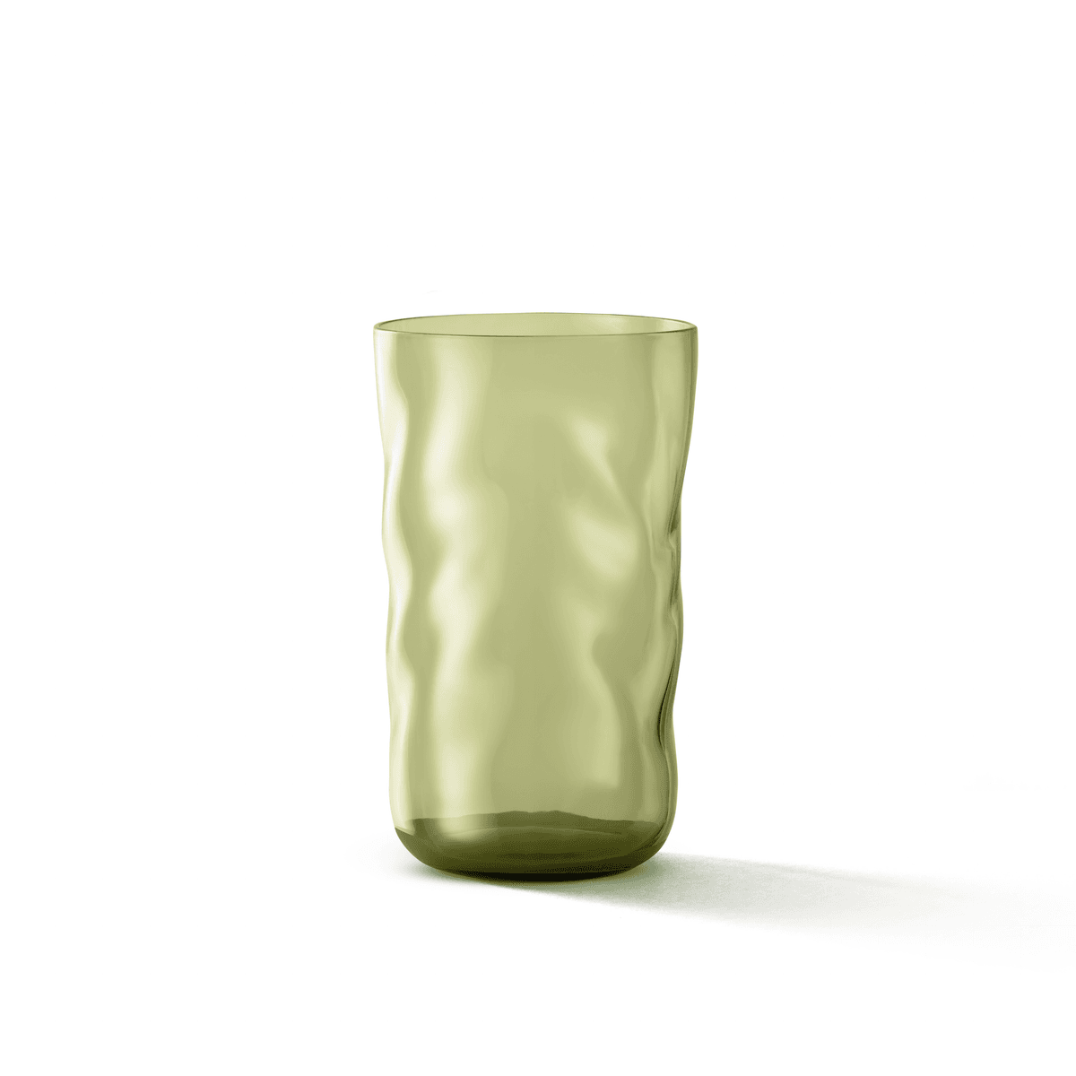 Swirl Longdrink Glass, Moss - 2 pk