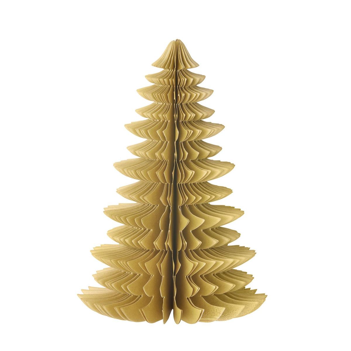 Honeycomb juletre H18 cm – Pekanbrun