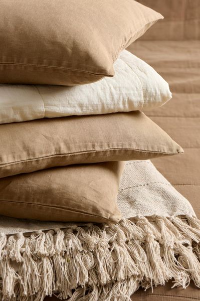 Hovedbilde Putetrekk 50x50, Lin - Truffle
